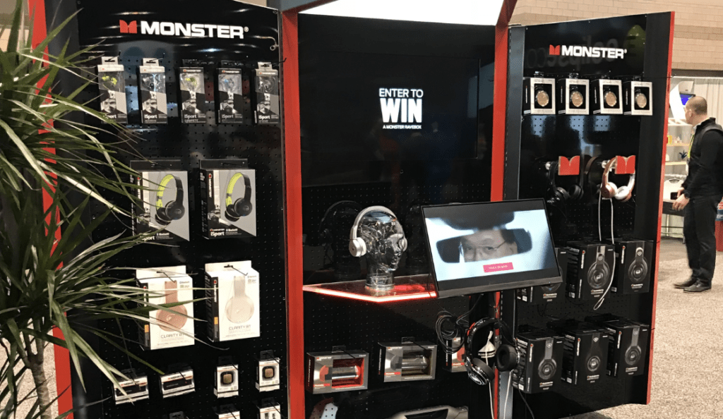 Interactive kiosk for Monster audio